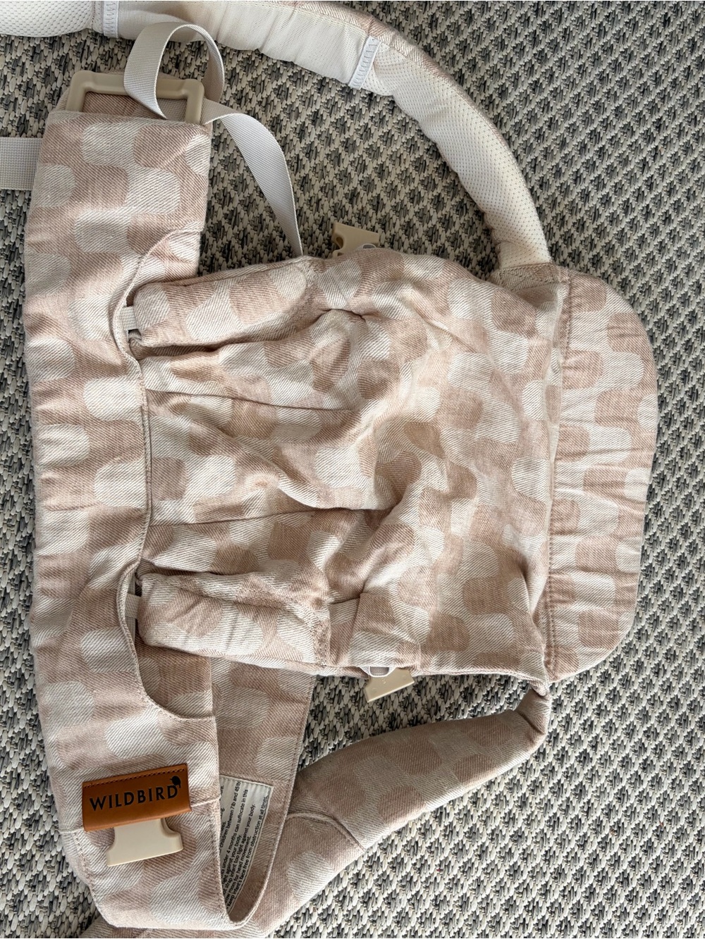 WildBird Beige Pink Patterned Soft-Structured Carrier